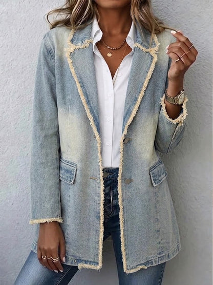 Rita™ | Blazer Oversize in Look Usato