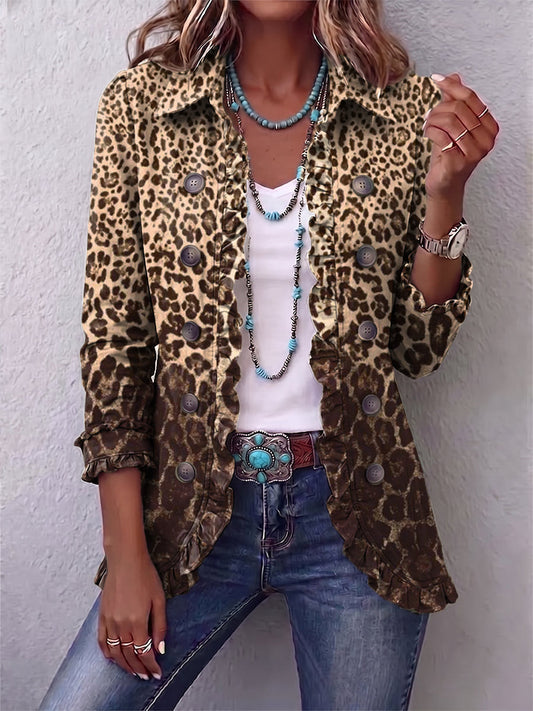 Erika™ | Blazer con stampa leopardata