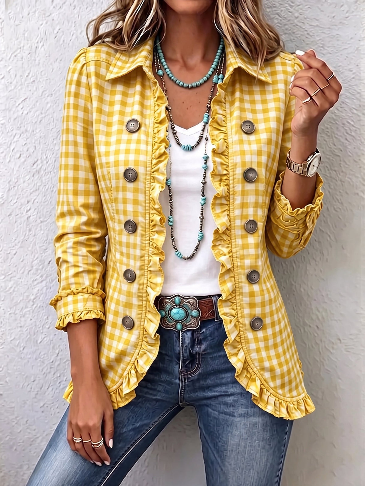 Elke™ | Blazer a Vichy