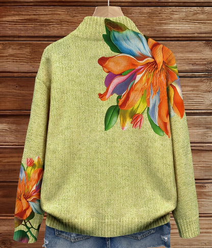 Barbara™ | Cardigan con fiori tropicali